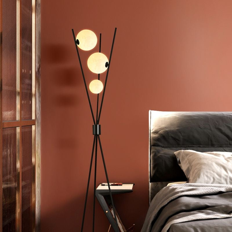 Planetar floor lamp for living room, sofa, Nordic style, study, bedroom, bedside, ambient lighting, lunar decoration.